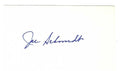 Autographed JOE SCHMIDT 3x5 INDEX CARD