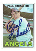 Autographed Paul Schaal California Angels 1967 Topps Card