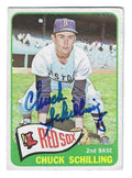Autographed CHUCK SCHILLING Boston Red Sox 1965 Topps Card