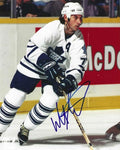 Autographed MATHIEU SCHNEIDER 8x10 Toronto Maple Leafs photo