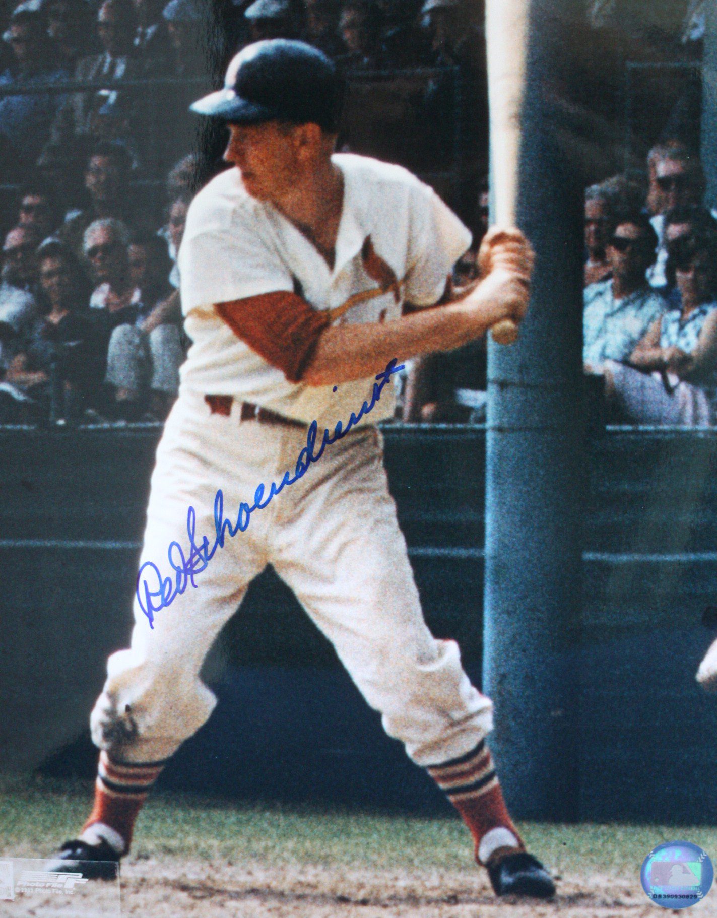 Autographed RED SCHOENDIENST 11 X 14 St. Louis Cardinals  photo
