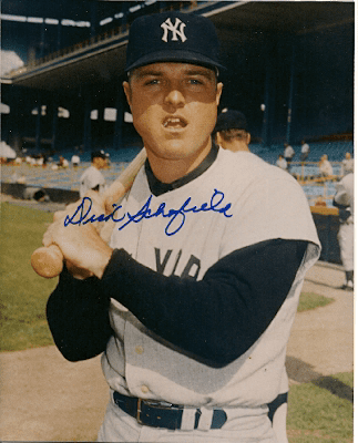 AUTOGRAPHED  photo DICK SCHOFIELD  New York Yankees