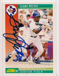 Autographed GARY PETTIS 1992 Score  Card