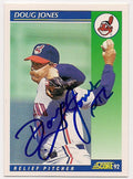 Autographed DOUG JONES 1992 Score Baseball Card