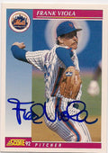 Autographed FRANK VIOLA 1992 Score Baseball Card