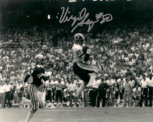 Autographed  Virgil Seay 8x10 photo Washington Redskins