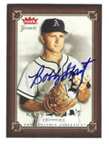 Autographed BOBBY SHANTZ 2004 Fleer Greats of the Game Card