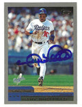 Autographed GARY SHEFFIELD Los Angeles Dodgers 2000 Topps Card
