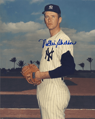 AUTOGRAPHED ROLLIE SHELDON 8x10 New York Yankees Photo