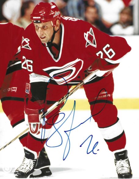 AUTOGRAPHED RAY SHEPPARD 8X10 Carolina Hurricanes photo