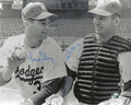 AUTOGRAPHED NORM SHERRY &  LARRY SHERRY Los Angeles Dodgers photo