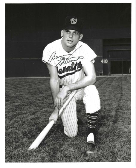 AUTOGRAPHED BARRY SHETRONE 8X10 Washington Senators Photo