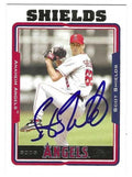 Autographed SCOT SHIELDS Anaheim Angels 2005 Topps Card
