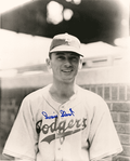 AUTOGRAPHED DWAIN SLOAT 8x10 Brooklyn Dodgers photo