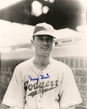 AUTOGRAPHED DWAIN SLOAT 8x10 Brooklyn Dodgers photo