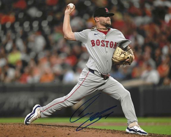 AUTOGRAPHED CHASE SHUGART Boston Red Sox 8x10 Photo