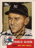 Autographed CHARLIE SILVERA 1953 Topps Archives Card