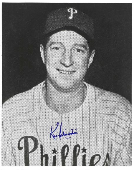 AUTOGRAPHED KEN SILVESTRI 8x10 Philadelphia Phillies Photo