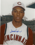 AUTOGRAPHED DICK SIMPSON 8x10 Cincinnati Reds photo