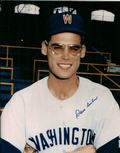 AUTOGRAPHED photo DAVE SISLER Washington Senators