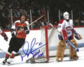 Autographed DARRYL SITTLER "HHOF 1989" 8X10 Philadelphia Flyers Photo JSA