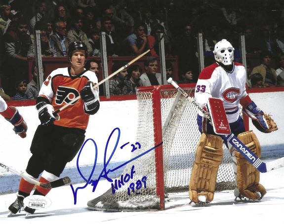 Autographed DARRYL SITTLER "HHOF 1989" 8X10 Philadelphia Flyers Photo JSA