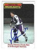 Autographed DARRYL SITTLER  Toronto Maple Leafs 1978-79 Topps Card