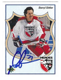 Autographed DARRYL SITTLER Heroes1990-91 Upper Deck Card
