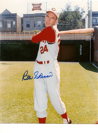 AUTOGRAPHED  photo BOB SKINNER Cincinnati Reds