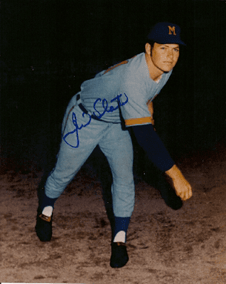 AUTOGRAPHED  photo JIM SLATON  Milwaukee Brewers