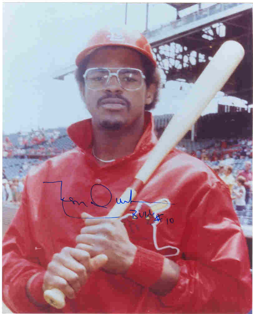 AUTOGRAPHED SIGNED photo LEON DURHAM Cardinals