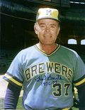 AUTOGRAPHED  photo HAL SMITH  Milwaukee Brewers