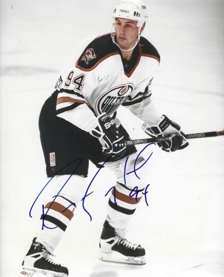 Autographed RYAN SMYTH 8x10 EDMONTON OILERS Photo