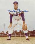 Autographed  DUKE SNIDER - Los Angeles Dodgers - Photo