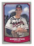 Autographed  WARREN SPAHN Boston Braves 1988 Pacific Legends card