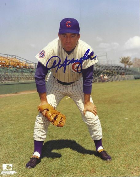AUTOGRAPHED AL SPANGLER 8X10 Chicago Cubs photo