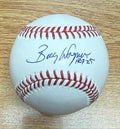 Autographed BILLY WAGNER HOF 2025 Official Rawlings Major League Baseball Beckett Witnessed