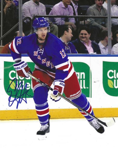 Autographed ERIC STAAL 8X10 New York Rangers Photo