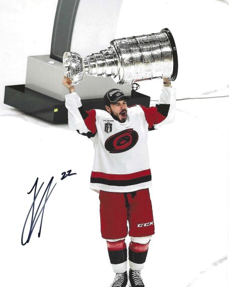 Autographed LOGAN STANKOVEN 8X10 Caroina Hurricanes Photo