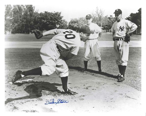 AUTOGRAPHED DICK STARR 8x10 New York Yankees Photo