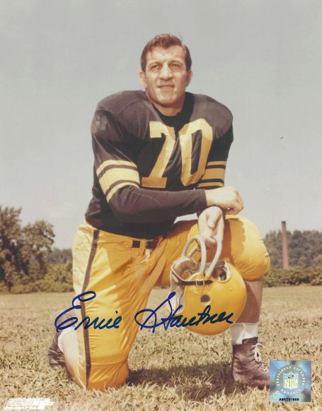 Autographed ERNIE STAUTNER 8X10 Pittsburgh Steelers Photo