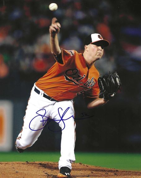 AUTOGRAPHED STEVE JOHNSON 8X10 Baltimore Orioles Photo