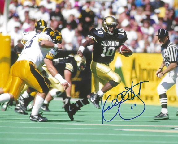 Autographed KORDELL STEWART 8X10 Colorado Buffaloes Photo