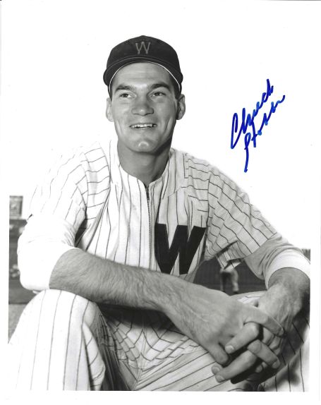AUTOGRAPHED CHUCK STOBBS 8X10 Washington Senators Photo