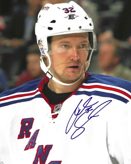 Autographed ANTON STRALMAN  8X10 New York Rangers Photo