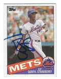 Autographed 1985 Topps DARRYL STRAWBERRY New York Mets card #570