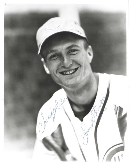 AUTOGRAPHED LOU STRINGER 8x10 Chicago Cubs Photo