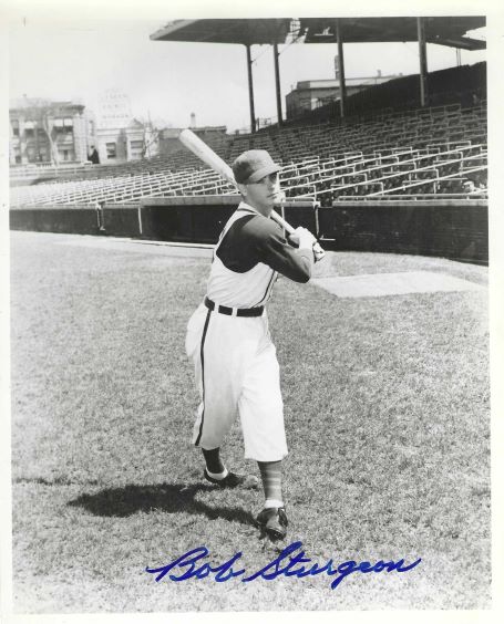 AUTOGRAPHED BOB STURGEON 8x10 Chicago Cubs Photo