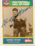 Signed GEORGE MUSSO 1990  Swell FB Card