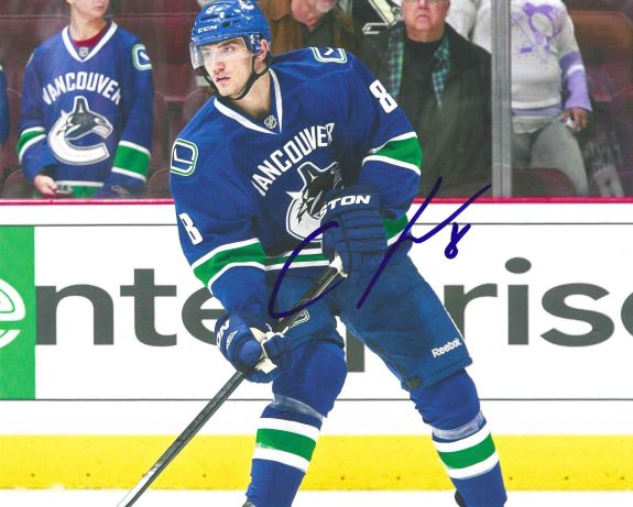 Autographed CHRIS TANEV 8x10 Vancouver Canucks Photos